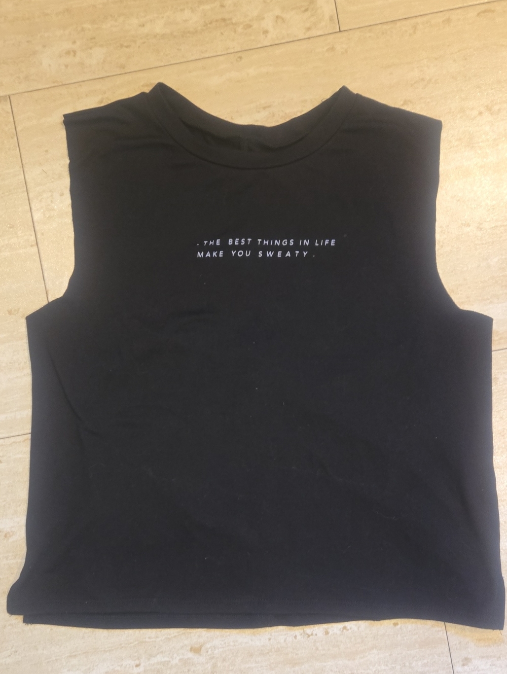 Lovers of HYOUmanity "The Best Things in Life Make You Sweaty" Black Tank